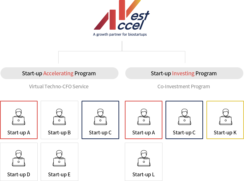 Start-up Accelerating Program(Virtual Techno-CFO Service)/Start-up Investing Program(Co-Investment Program)